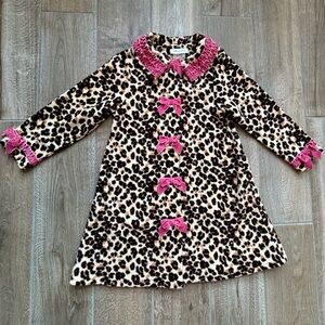 Bonnie Jean Girls Leopard Print Jacket Size 5